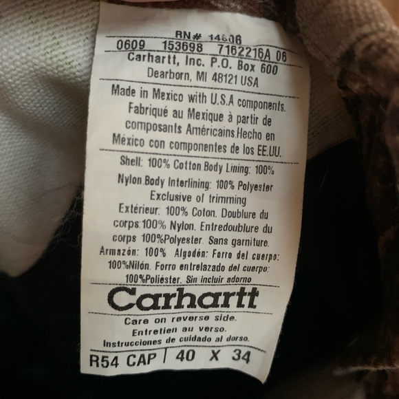 Carhartt Bibbed Overalls RealTree Camo R54 CAP
40x34 - Picture 7 of 11